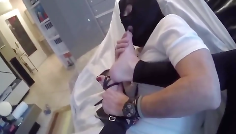 Busty mature shemale with massive tits gets fucked