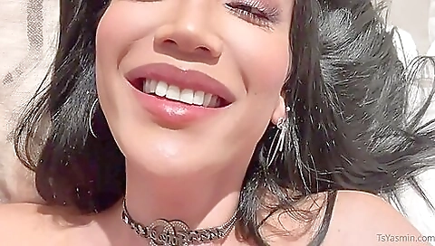 Bareback anal action with busty shemale yasmin lee