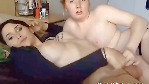 Blonde brunette porn video with rimjob  and blowjob