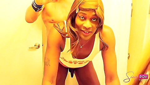 Black guy fucked her black and ebony ass with his dick