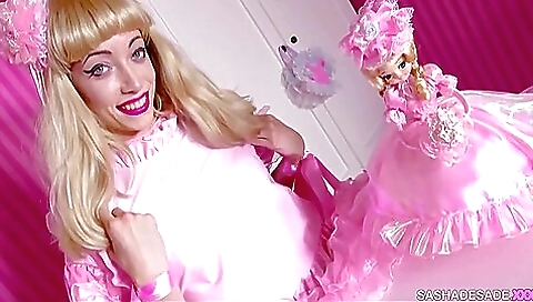 Sexy blonde with small tits gets fucked in the nursery