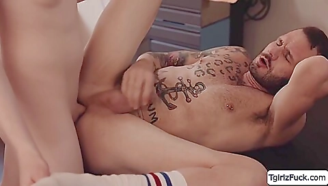 Latina beauty in lingerie gets her ass rimmed by a man